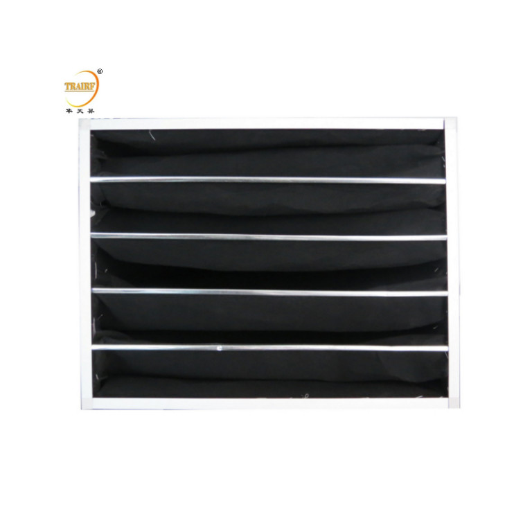 Spray Booth Ventilation Activated Carbon Pocket Air Filter For Clean Room Fan Filter Unit