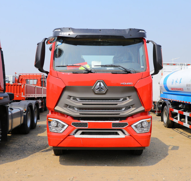 Red 8x2 Truck Diesel Heavy Truck Vehicle 316/429 Horsepower