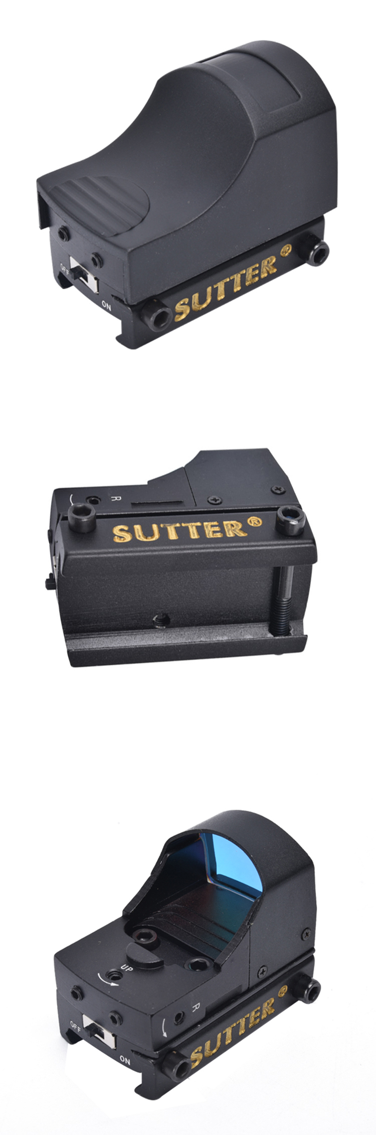Reticle Color Red Matte Black Finish 1X17X25 Red Dot Reflex Sight Mini Red Dot Scope