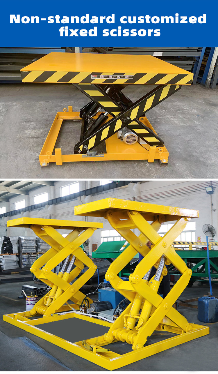 4 Tons Stationary Scissor Lift Table Workbench Stationary Lift Platform