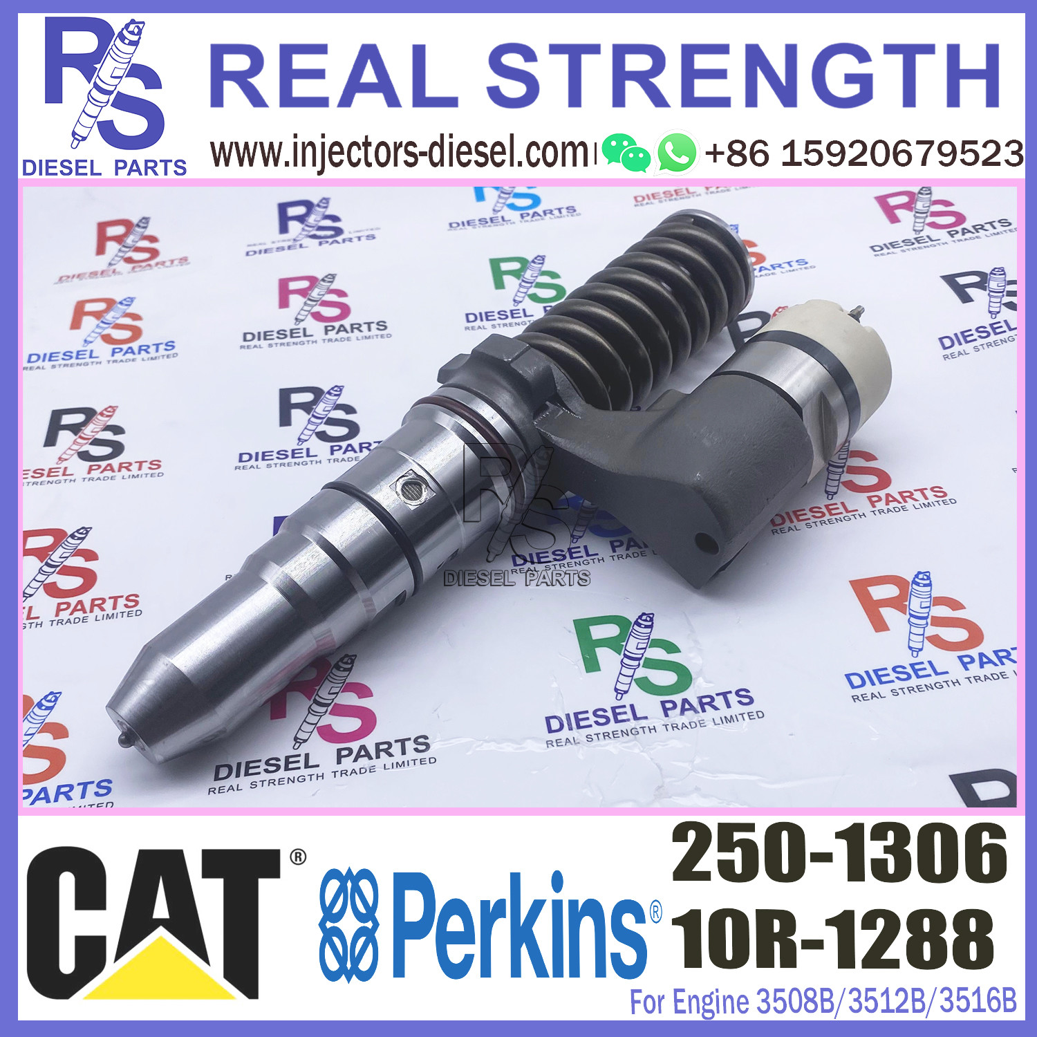 250-1308 Common Rail Fuel Excavator 3512B/3516B njector 10R-1280 250-1304 250-1306