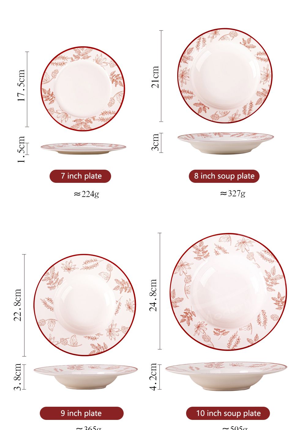 Year Decorations Party Supplies Traditional Chinese Dinnerware Set For 1 Person