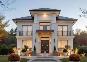 Quality NS / AS Light Steel Villa Prefab With Doubel Glass PVC Sliding Windows wholesale