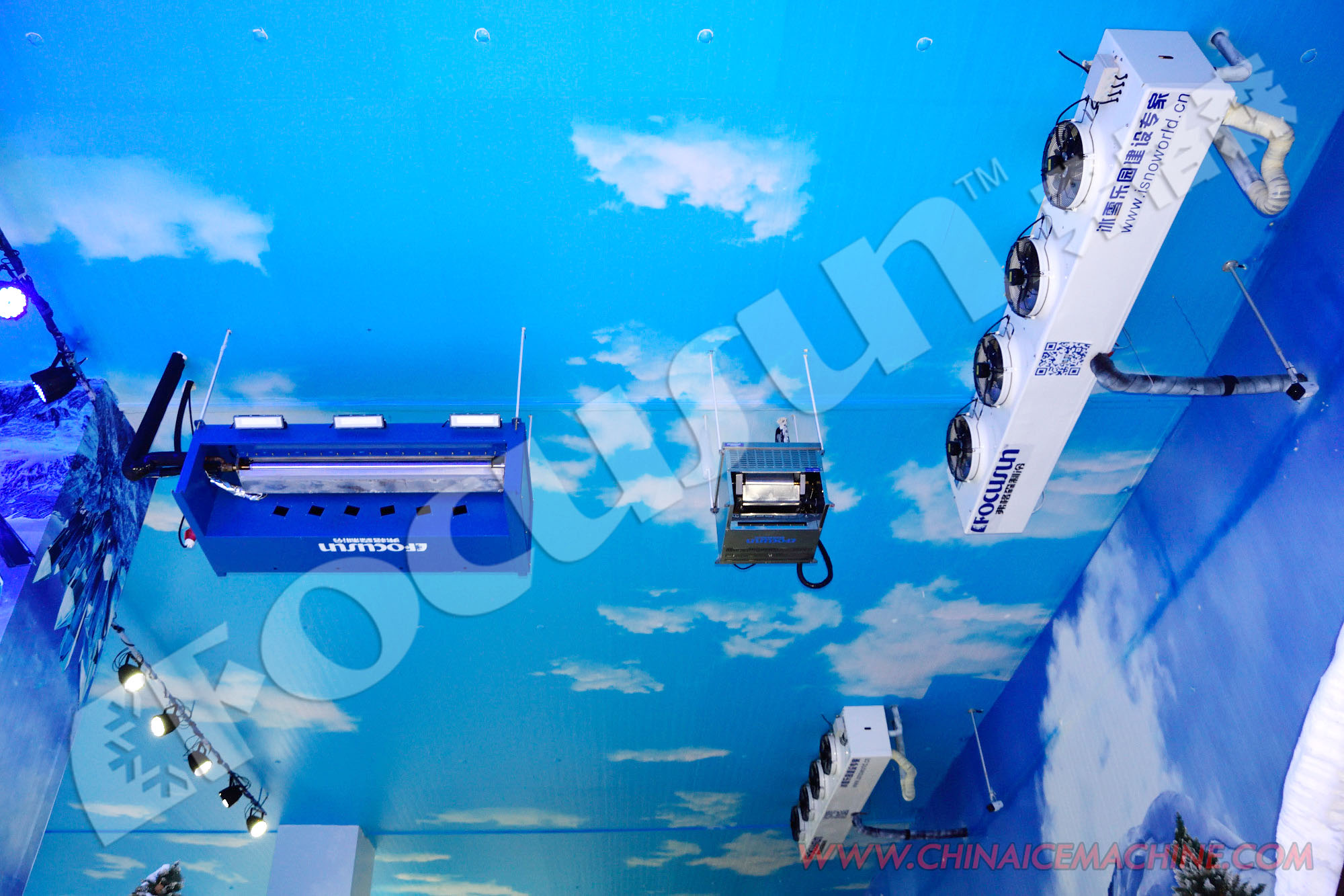 Advanced Focusn 3500kg Scenery Snow Falling Machine for Manufacturing Plant