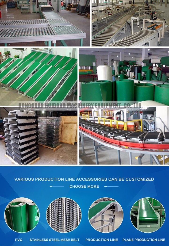 Small Assembly Line Roller Conveyors , Belt Driven Conveyor For Climbing