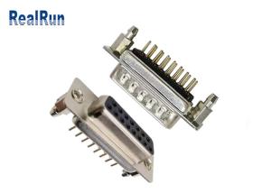 Quality Straight DP 15 Pin PCB 1000VAC D SUB Connector Male Female PBT wholesale