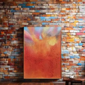 Quality Abstract Style Colorful Oil Painting Simple Home Decor Landscape 3D Relief Painting Art Modern wholesale