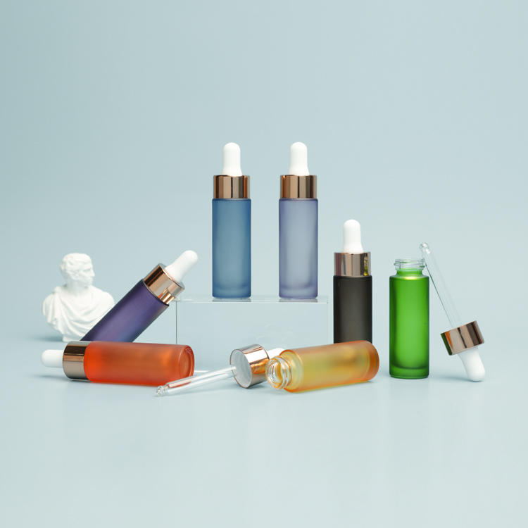 Clear Glass 15ml 0.5oz Serum Dropper Bottles Portable For Skin Care Liquids