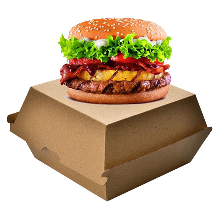 Eco Friendly Kraft Paper Takeaway Box Biodegradable Take Out Containers