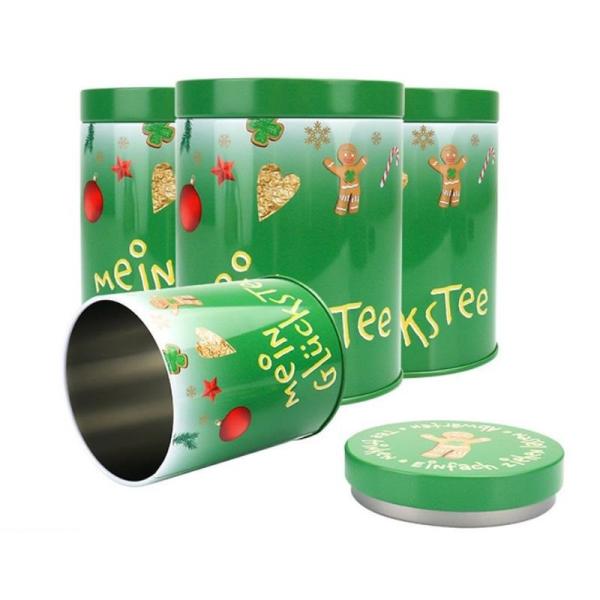 Factory Hot Sale Food Grade Tinplate Container Cylindrical Metal Box Packaging