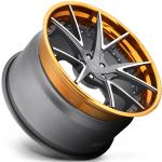 2 Piece BMW Forged Wheels Rims Dics Spoke Barrel Lip Satin Matte Black For Audi