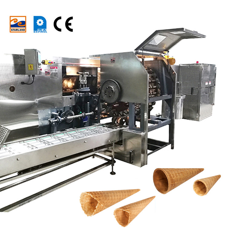 4.0hp Sugar Cone Production Line 89 Pieces 320* 240mm Baking Template