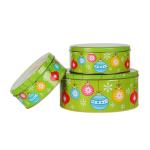 Large Metal Cookie Tin Vintage Tin Boxes for Cookies Wholesale Round Tin