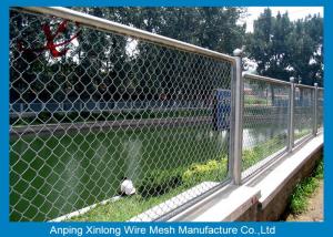 Quality Powder Coated Playground Diamond Wire Mesh Fence For Park / Zoo wholesale