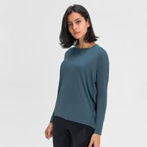Quality Breathable Women's Long Sleeve Shirts Running Workout Performance Tee wholesale
