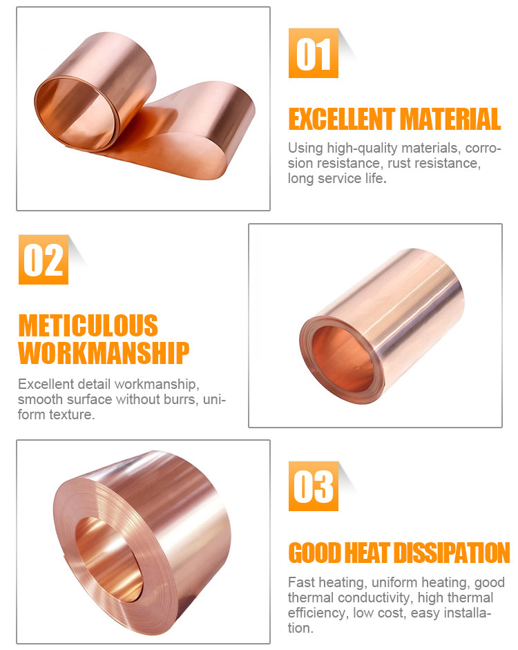 Cu Zn Alloy Flexible Copper Strip Earthing 0.01-2.5mm 50 X 6 High Strength