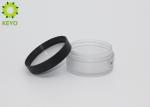 Matte Finish PET Plastic Face Mask Jar 50g Round Skin Cream Containers