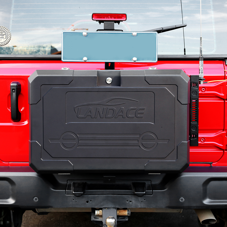 4x4 Accessories Rear Side Door Storage Box for Jeep Wrangler Aluminum Alloy