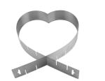 Baking Tool 6 Inch-11 Inch Stainless Steel Heart Shape Cake Mould Adjustable