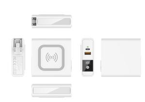 Quality 8000mAh Wall Charger Power Bank With Fast Wireless Charging wholesale