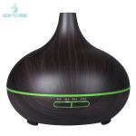 300ML Wood Grain 20ML/h Pure Cool Mist Humidifier