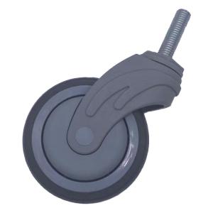 Quality 5 Inch Swivel TPR Stem Medical Casters Wheels For Trolley Furniture wholesale