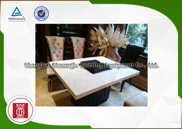 Dual Use Korean Rectangular Commercial Barbecue Grills Professional Bbq