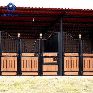 Quality Customizable Steel And Bamboo Horse Stable Stall With Swing Door Or Sliding Door wholesale