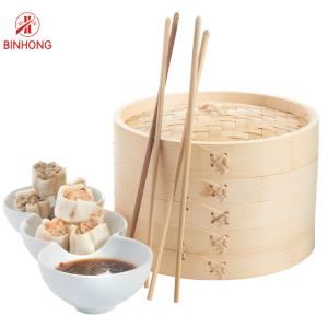Quality Kitchen Cooking Smooth 28cm Dim Sum Bamboo Basket wholesale