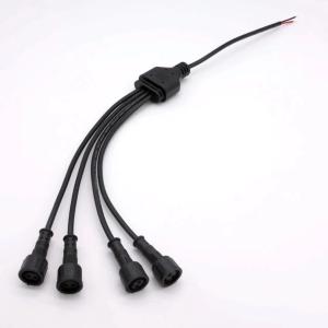 Quality Anti Water PVC Y Wire Connector , IP67 4 Pin Waterproof Automotive Connector wholesale