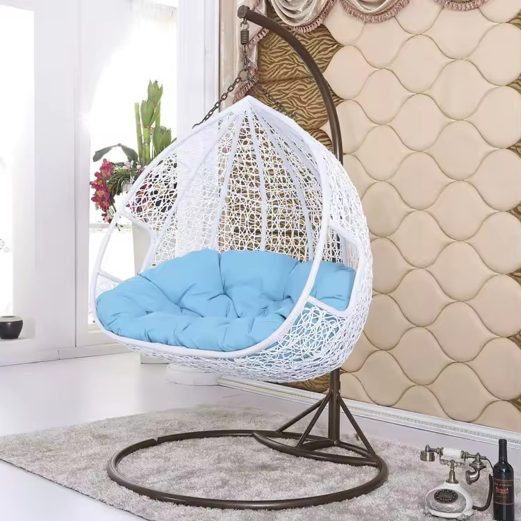 Indoor Balcony Swing Hammock Chair with Die-Cast Aluminum Frame 5-Year Warranty