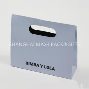 Quality Personalized White Branded Paper Gift Bags With Logo Cutting Handle Envelope Support wholesale