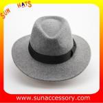Vintage hot sale mid brim hats wholesale for ladies,100% Australia wool felt