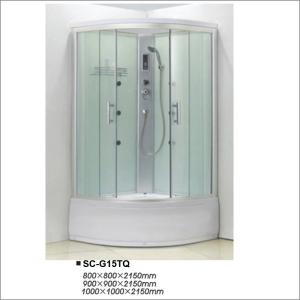 Quality Computer Controlled Sliding Door Shower Cubicles , Modern Glass Shower Cabin wholesale