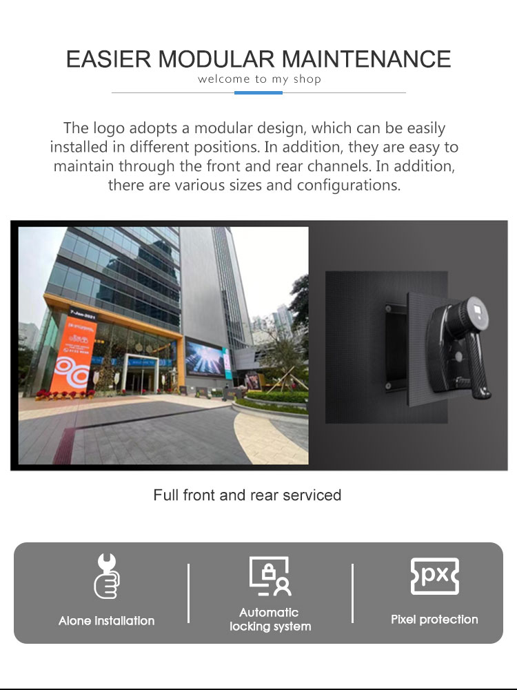 140° View Angle P2.9mm LED Display Panels For Outdoor Advertising Billboard Screen
