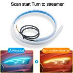 Emergency Car Headlight LED Tube Strip Double Color 300mm 450mm 600mm
