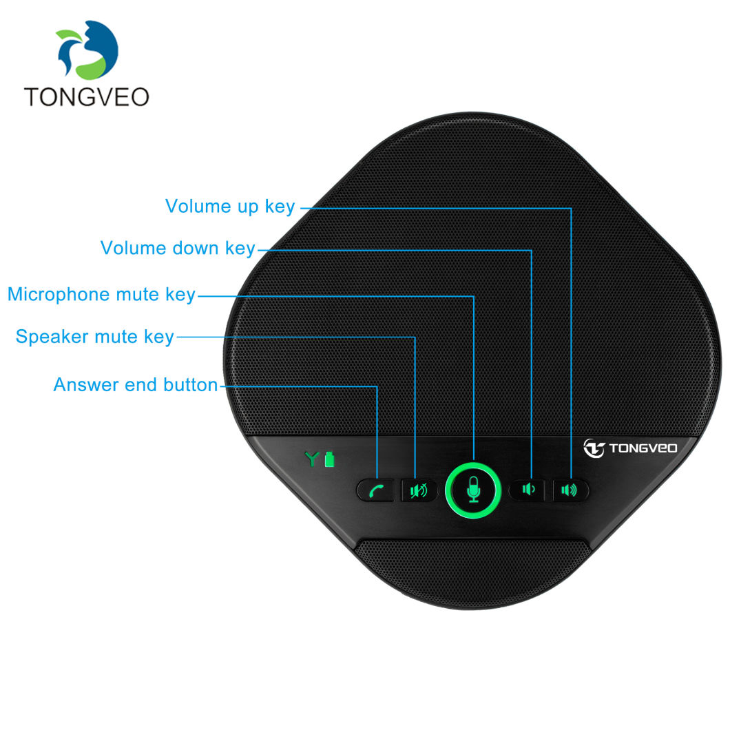 High Quality Wireless USB Microphone Speaker for Lecturer in Video Conference System