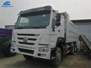 Quality White 6x4 Used Howo Dump Truck 18 Cbm Cargobox For Construction Mining Transport wholesale