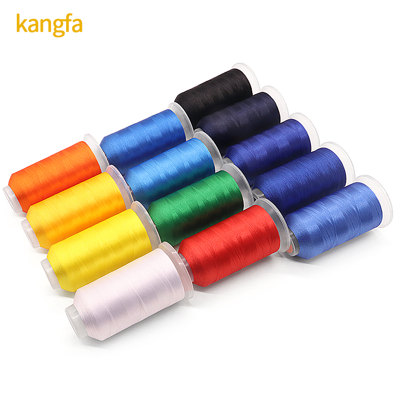 720 Colors 5000 Yard Filament Yarn Polyester/Viscose Embroidery Thread for Industrial