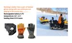 Electric Rechargeable Heated Gloves Battery Heated Inner Gloves Battery