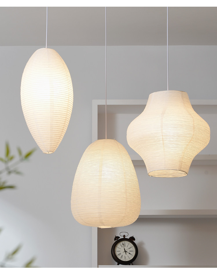 Janpanese Akari Rice Paper Lamp Nordic Noguchi Yong Pendant Lamp(WH-AP-599)
