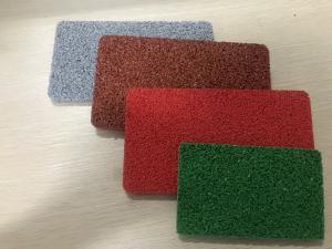 Quality UV Resistance Green Blue Smooth Rubber Granules Flooring wholesale