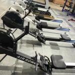 Commercial Rowing Machine Air Rower Outdoor Fitness Seated Rowing Machine