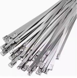 Quality 4.6*500 304 Stainless Steel Wire Ties For Bundling Industrial High Temperature Resistant Cable Ties wholesale