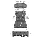 Aluminum Fuel Tank Transfer Case Skid Plate for Toyota Fortuner Original Car