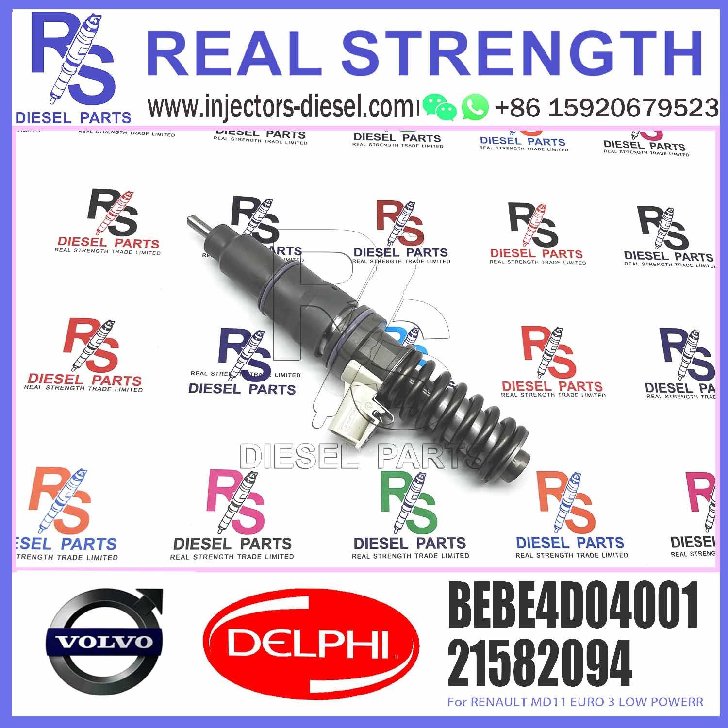 Diesel Fuel Injector 3803913 4 Pins Fuel Injection Nozzle BEBE4D35001 BEBE4D04001 For RENAULT MD11
