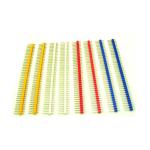 150pcs Colored 2.54mm Single Row Straight Pin Header X30 Female Socket X120 Gold