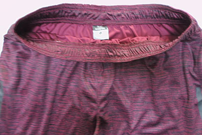 Active Stretch Rose Red Knitting Interlock Athletic Fit Shorts
