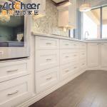 Contemporary Design Modular Kitchen Cabinets Complete Dark Colors Solid Wood