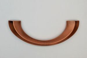 Quality Half Moon Shape Wholesale Coffin Handles , Casket Accessories Copper Color wholesale